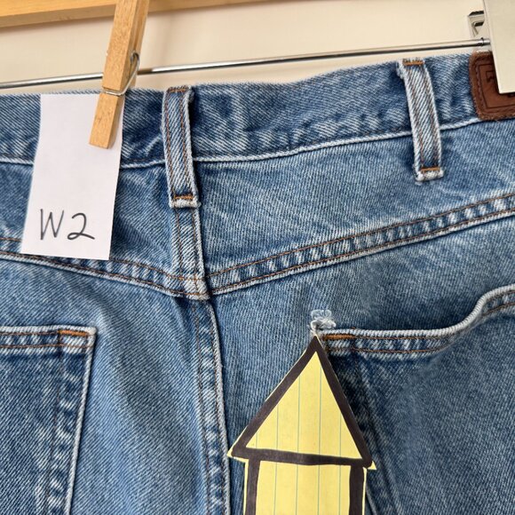 3 PAIR LOT- LL BEAN Men's 38x28 Medium Blue Jeans - WORK PANTS - Picture 9 of 13